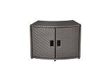 MSpa Wicker Cabinet Storage Unit - for round Spa