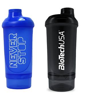 SHAKER NEVER STOP  ΜΑΥΡΟ 500ml (+150ML)