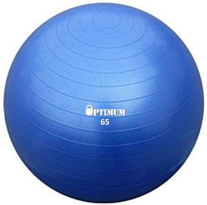GYM BALL 65CM (ΜΠΛΕ) ANTI-BURST 1100GR OPTIMUM