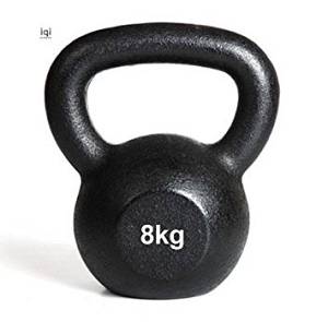 KETTLEBELL 8KG BLACK MAT OPTIMUM