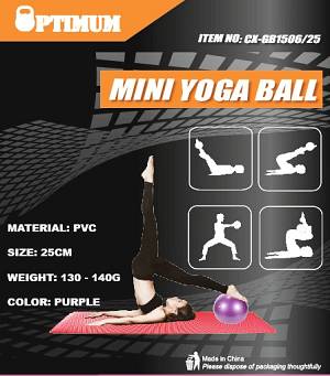 MINI YOGA BALL 25CM ΜΟΒ OPTIMUM