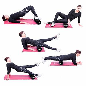 FOAM ROLLER 60CM ΜΑΥΡΟ OPTIMUM