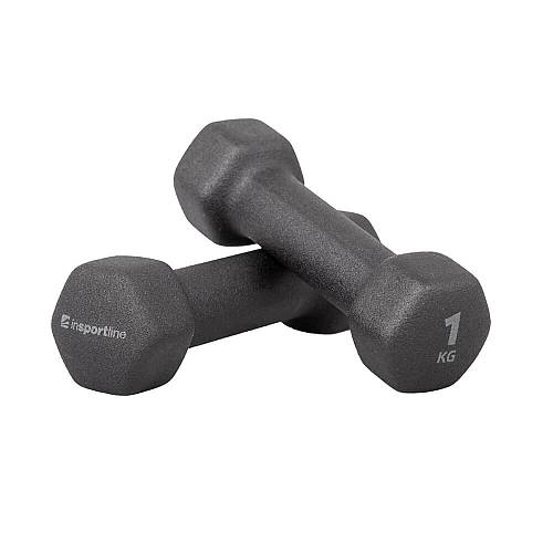 Σετ αλτήρες Neoprene 2 x 1 kg inSPORTline ON-X Renbell