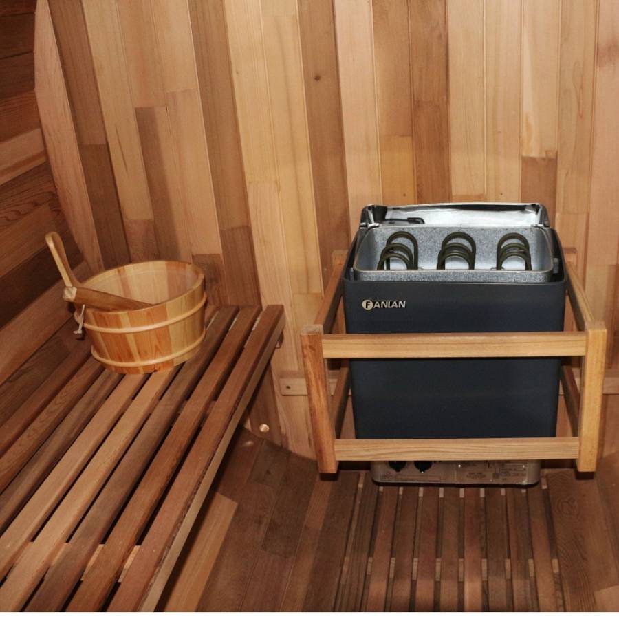 Barrel Sauna inSPORTline Viduor 400 – Cedar Wood