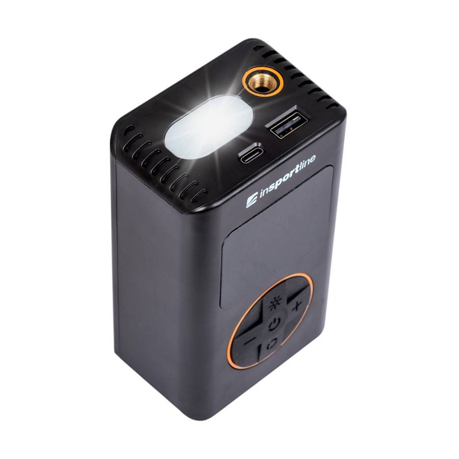 Rechargeable Electric Air Pump inSPORTline Gaberila w/ Power Bank & LED Light