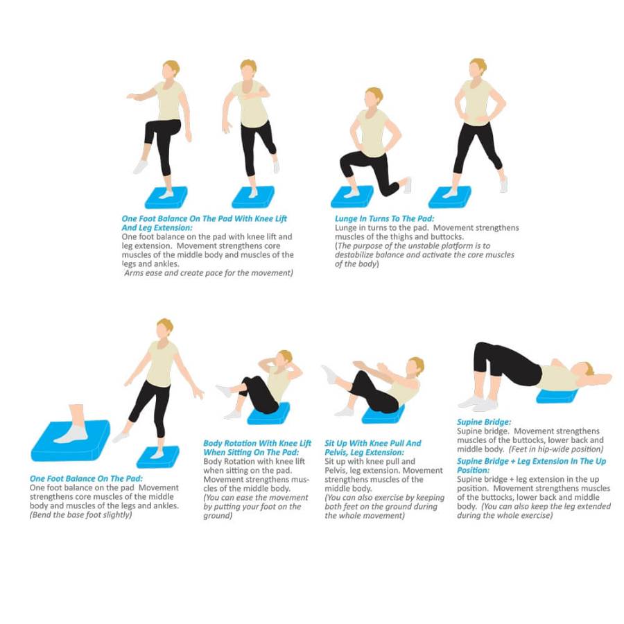 FOAM YOGA BALANCE PAD (ΜΑΥΡΟ) inSPORTline Brik