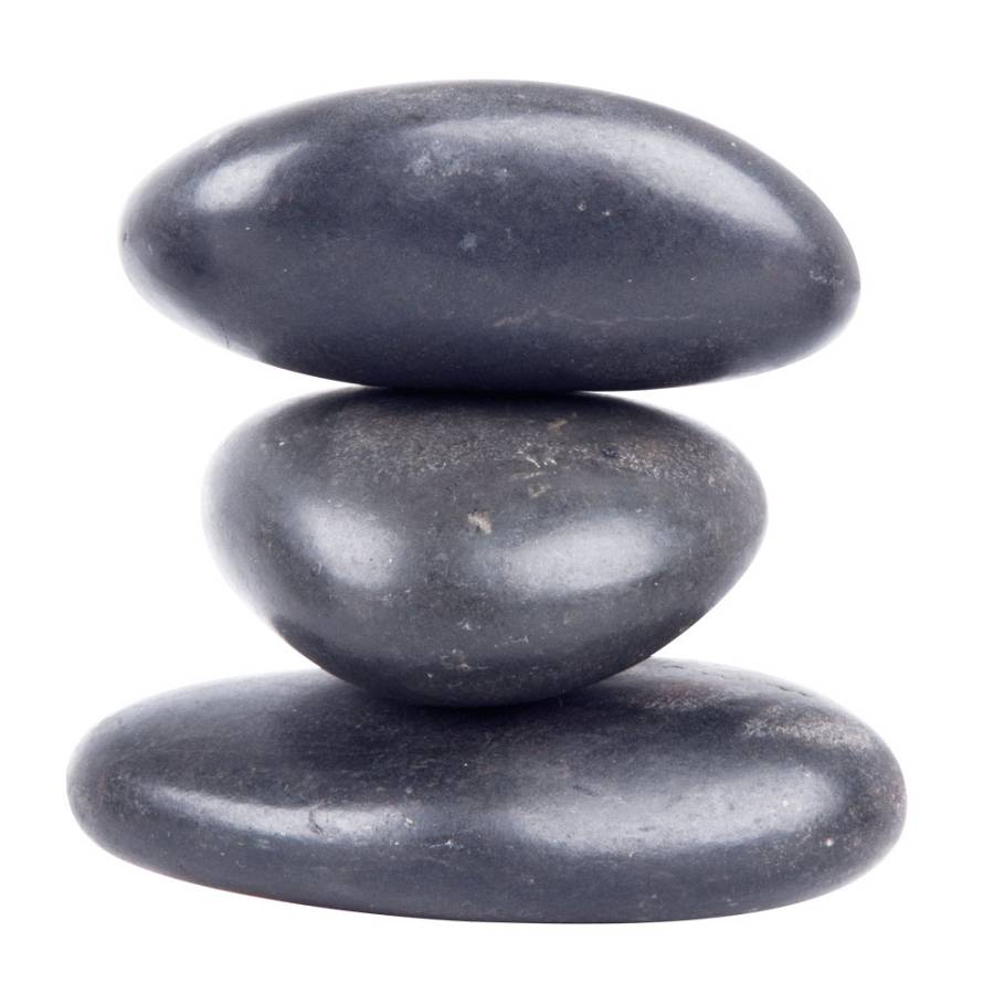 Basalt River Stone Set inSPORTline 7-9cm – 3 Τεμάχια
