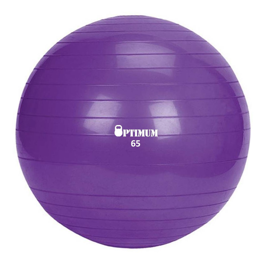 GYM BALL 65CM (ΜΟΒ) ANTI-BURST 1100GR OPTIMUM