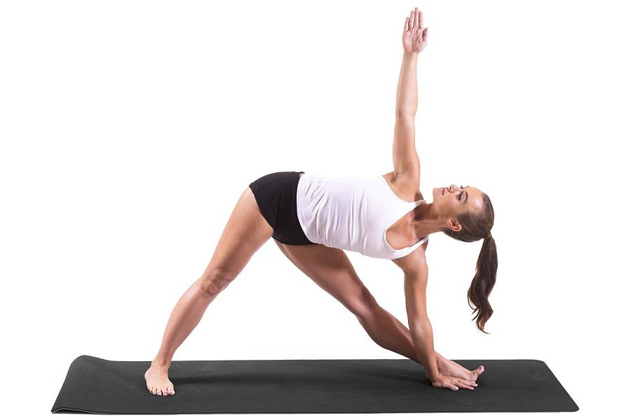 TPE YOGA MAT 183x61x0,6cm (ΜΑΥΡΟ/ΓΚΡΙ)