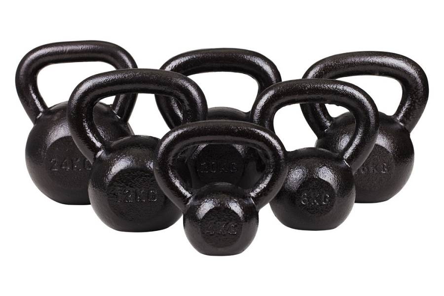 KETTLEBELL 8KG BLACK MAT OPTIMUM