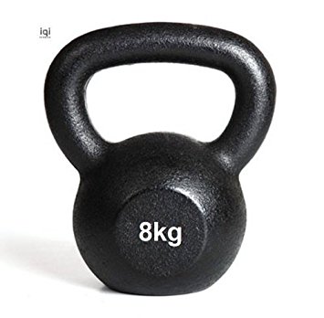 KETTLEBELL 8KG BLACK MAT OPTIMUM