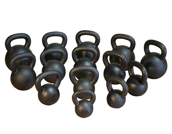 KETTLEBELL 14KG BLACK MAT OPTIMUM