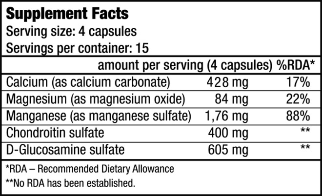Chondroitin Glucosamine 60caps (BIOTECH USA)