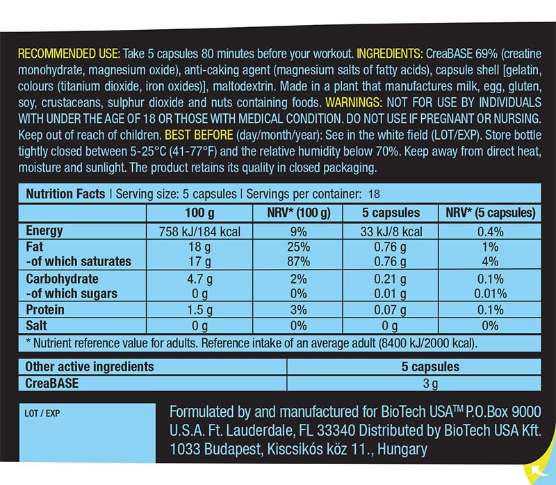 Creatine PH-X 90caps (BIOTECH USA)