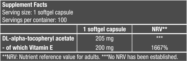 Vitamin E 100tabs (BIOTECH USA)