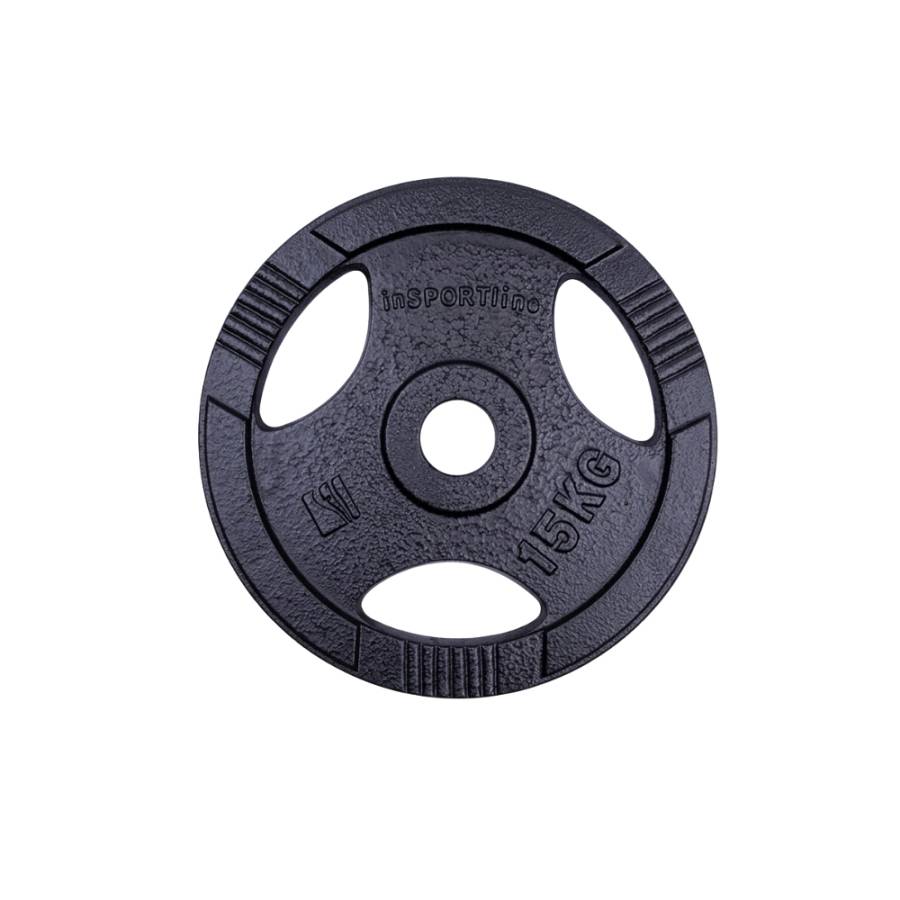 ΟΛΥΜΠΙΑΚΟΣ ΔΙΣΚΟΣ 15kg  ΜΑΝΤΕΜΙ inSPORTline (Φ50)