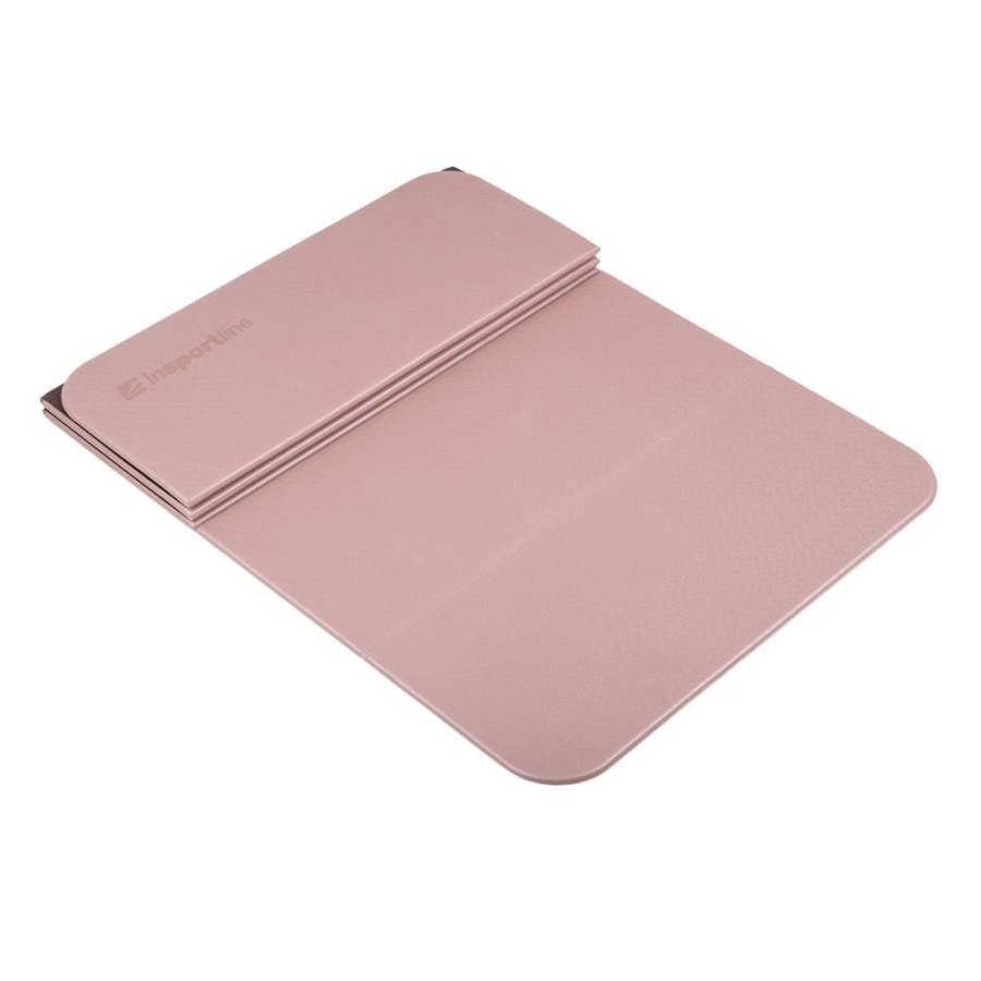 Foldable Exercise Mat 180x61x0,8cm inSPORTline Misette-bamboo beige-brown