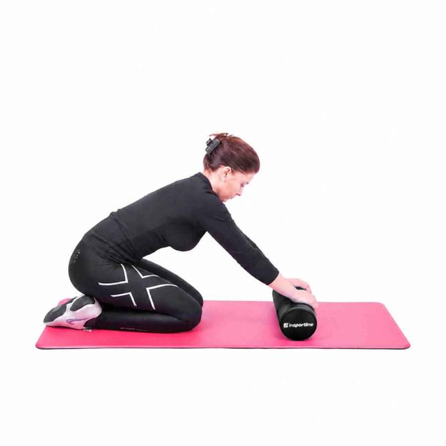 FOAM ROLLER 60CM ΜΑΥΡΟ OPTIMUM