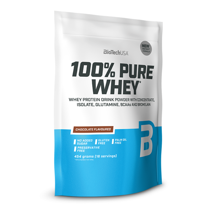 100% Pure Whey 454gr (BIOTECH USA) - Caramel Cappuccino